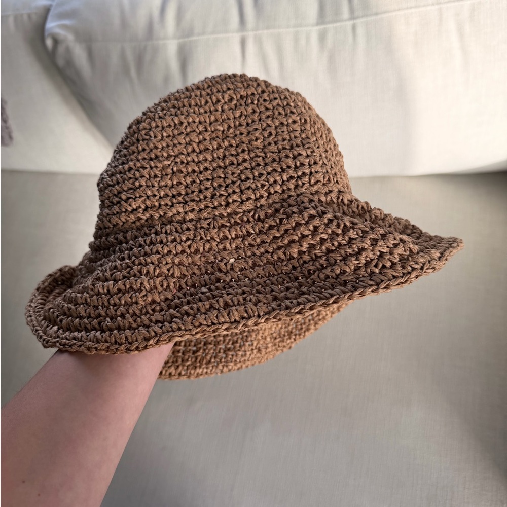 Monday Swimwear Tan Crochet Hat